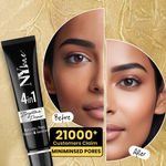 Buy NY Bae Face Makeup Prep Combo | Brightenin' Primer Gold Shimmer (15 gm) | Dewy Drops Foundation - Macchiato 03 (30 ml)| Banana Loose Powder (5.8 gm) Combo of 3 - Purplle