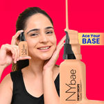 Buy NY Bae Face Makeup Prep Combo | Brightenin' Primer Gold Shimmer (15 gm) | Dewy Drops Foundation - Macchiato 03 (30 ml)| Banana Loose Powder (5.8 gm) Combo of 3 - Purplle