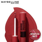 Buy Maybelline New York Lipstick, Matte Finish, Non-Sticky and Non-Drying, Sensational Liquid Matte, 03 Flush It Red, 7ml - Purplle
