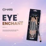 Buy MARS Eye Enchanted Brush Set of 3 | Eyebrow Brush with Spoolie | Small Blending & Flat Brush | Eyeliner & Flat Crease Brush | Soft Bristles | Compact & Travel Friendly - Purplle