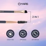 Buy MARS Eye Enchanted Brush Set of 3 | Eyebrow Brush with Spoolie | Small Blending & Flat Brush | Eyeliner & Flat Crease Brush | Soft Bristles | Compact & Travel Friendly - Purplle