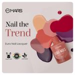 Buy MARS EURO Nail Lacquer | Glossy Gel Finish | Rich Pigmentation | Chip Free | Quick Drying Formula | Long Lasting Nail Polish for Women (3 * 6 ml) (SET-02) - Purplle