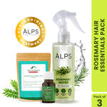 Buy Alps Goodness Rosemary Hair Essentials Pack with Rosemary Water Spray (200ml), Rosemary Essential Oil (10ml) and Rosemary & Curry Leaf Powder (50g) Combo of 3 - Purplle