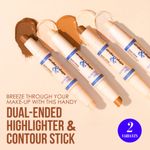 Buy Blue Heaven Strobe & Shape Highlighter And Contour Duo Stick, Magnificent Deep (Medium To Dusky) - 8 gm - Purplle