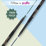 Buy NY Bae Colored Kajal Combo | Green & Blue Kajal | Matte Finish | Long Lasting (0.6 gm) - Purplle