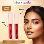 Buy NY Bae Pure Matte Sindoor - Pack Of 2 | Smudge Proof | Sweat Proof | Long Lasting | Liquid Matte | Velvet Red 01 | Merry Maroon 02 (5 ml) - Purplle
