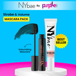 Buy NY Bae Strobe & Volume Mascara Pack | Pink Topaz Strobe Cream | Glowing Korean Skin | Volumizing Mascara | Thick Lashes | Highlighter | Intense Black | Makeup Kit - Pack of 2 - Purplle