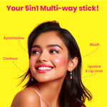 Buy NY Bae All-In-One Lipstacks | 5in1 Lip Crayon | Matte | Happy Hues | Lip & Cheek Tint | 4in1 Liquid Lipstick | Nude Tease | Travel Kit | Kit |- Combo of 2 - Purplle