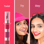 Buy NY Bae All-In-One Lipstacks | 5in1 Lip Crayon | Matte | Happy Hues | Lip & Cheek Tint | 4in1 Liquid Lipstick | Nude Tease | Travel Kit | Kit |- Combo of 2 - Purplle