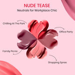 Buy NY Bae All-In-One Lipstacks | 5in1 Lip Crayon | Matte | Happy Hues | Lip & Cheek Tint | 4in1 Liquid Lipstick | Nude Tease | Travel Kit | Kit |- Combo of 2 - Purplle