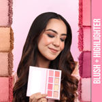 Buy NY Bae Blush + Highlighter Palette | Matte & Shimmer Shades | Free 4IN1 Brush Set | Travel Friendly Combo | Makeup Brushes | Everyday Makeup Kit - Purplle