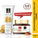 Buy Good Vibes Combo Ubtan Insta Glow Powder + Gold Brightening Peel Off Mask (150/50 gm) - Purplle