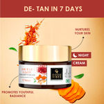Buy Good Vibes Saffron Day Cream and Ubtan De-tan Night Cream Combo (Set of 2) - Good Vibes De-Tan Glow Night Cream Ubtan with Power of Serum (50 gm) + Good Vibes Saffron Nourishing Day Cream (50 gm) - Purplle