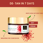 Buy Good Vibes Saffron Day Cream and Ubtan De-tan Night Cream Combo (Set of 2) - Good Vibes De-Tan Glow Night Cream Ubtan with Power of Serum (50 gm) + Good Vibes Saffron Nourishing Day Cream (50 gm) - Purplle