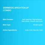 Buy DERMDOC Combo Kit Brighten Up Combo | 2% Kojic Acid Glow Fusion Formula Night Cream (50 gm) | 5% Glycolic Acid Underarm Spray (100 ml) | treatment for dark underarms, dark patches | hyperpigmentation | dark spots | skin brightening cream - Purplle