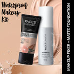 Buy FACES CANADA Waterproof Fix & Finish Kit | Makeup Fixer (50 ml) | Rose Ivory Foundation (25 ml) - Purplle