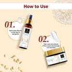 Buy Good Vibes Korean Rice Water Glow | Brightening Gel Creme(50 gm) and Toner(120 ml)| Soothing | Combo. - Purplle