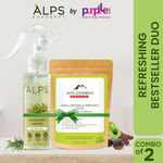 Buy Alps Goodness Hair Renewal Duo with Rosemary Water Spray (100 ml) & A mla Reetha Shikakai Powder | Hair Growth Experts | Long Thick Hair | Viral Rosemary Rinse | Hair mask - Purplle
