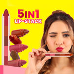 Buy NY Bae x Purplle Lipstick & Lip Balm combo | NY Bae 5 in 1 Lipstick Nude Moods 02 (6.5 gm) | Purplle Childhood Besties Lip Balm with SPF, Raw Mango 1 (12 gm) - Purplle