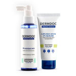 Buy DERMDOC Skin and Body Brightening Combo | 5% Glycolic Acid Underarm Brightening Spray (100 ml) | 1.5% Kojic Acid & 1% Squalene Brightening Body Cream (50 gm) - Purplle