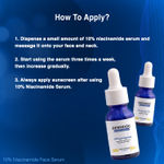 Buy DERMDOC Skin Brightening Combo | 10% Niacinamide Serum (15 ml) | 10% Glycolic Acid Peeling Solution (15 ml) - Purplle