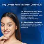 Buy DERMDOC Acne treatment Combo | 2% Salicylic Acid Face Wash (120 ml) | 2% Salicylic Acid Pimple Gel (10gm) - Purplle
