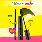 Buy NY Bae Kajal & Mascara Combo 1 | The Big Apple Of My Eyes Kohl Kajal Black (0.30) g | Eye Love Curling Mascara Intense Black (8 ml) - Purplle