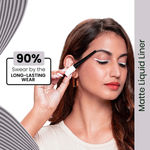 Buy NY Bae Kajal & Eyeliner Combo | The Big Apple Of My Eyes Kohl Kajal Black (0.30) g | Truly Matte Liquid Eyeliner Worth It White 09 (4.5 ml) - Purplle