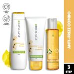 Buy Biolage Smoothening Kit (Smoothproof Shampoo-200 ml + Smoothproof Camellia Conditioner-98 gm + Deep Smoothening Serum-100 ml) - Purplle