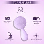 Buy Good Vibes x Purplle Cleansing Kit | Good Vibes Ubtan De-Tan Face wash 120 ml | Purplle Glitz Sonic Facial Cleanser - Purplle