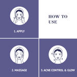 Buy Good Vibes Deep Cleanse & Acne Control Skin Combo | Gold Brightening Peel Off Mask 50g | Apple Cider Vinegar & Blueberry Acne Control Face Serum 30 ml - Purplle