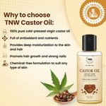 Buy TNW The Natural Wash Castor Oil for Hair and Skin | Organic Virgin Cold Pressed Oil 100 ml - Purplle