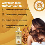 Buy TNW The Natural Wash Cold Pressed Virgin Almond Oil For Skin and Hair (100 ml) - Purplle