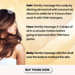 Buy TNW The Natural Wash Cold Pressed Virgin Almond Oil For Skin and Hair (100 ml) - Purplle