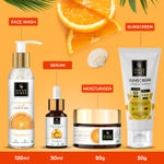 Buy Good Vibes Radiant Glow Vitamin C CSMS Combo (Set of 4) (Facewash + Serum + Moisturizer + Sunscreen) - Combo of 4 - Purplle