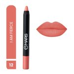 Buy MARS Won't Smudge Won't Budge Crayon Lipstick up to 12 Hours Stay | Matte Finish | Waterproof | Won't Smudge Won't Budge Lip Crayon (3.5 gm) (12-I Am Fierce) - Purplle