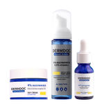 Buy DERMDOC Niacinamide Glow Routine | Niacinamide brightening face wash (80 ml) | Niacinamide serum for oily skin (30 ml) | Niacinamide Face cream (50 gm) Combo of 3 - Purplle