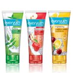 Buy EverYuth Triple Action Clear Skin Set (Fruit Face Wash 150g + Neem Face Wash 150g + Lemon & Cherry Face Wash 150g) - Purplle