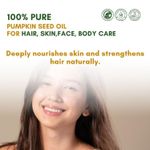 Buy Mystiq Living Pumpkin Seed Oil for Hair Growth - 50ml | 100% Pure Cold Pressed Carrier Oil for Hair, Skin - Purplle