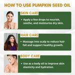 Buy Mystiq Living Pumpkin Seed Oil for Hair Growth - 50ml | 100% Pure Cold Pressed Carrier Oil for Hair, Skin - Purplle