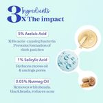 Buy Blue Heaven Acne Clear Face Serum for Women with 5% Azelaic Acid +1% Salicylic Acid + 0.5% Nutmeg oil | Removes Black and White Heads | Acne Treatment & Pore Minimizing Face Serum for acne and dark spots 20 ml - Purplle