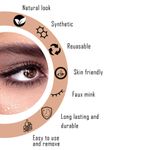 Buy B.O.B.I ZC EYELASH Long Natural Fluffy Wispy Volume Eyelashes | 12 mm Soft Comfortable Non-irritating|Lightweight Synthetic Hair Reusable Lashes For Women - 5 Pair - Purplle