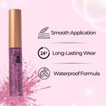 Buy B.O.B.I. Glitter Eyeliner Pink | Diamond Sparkle Finish | Waterproof Long Wear | Quick Dry Smudgeproof | Felt-Tip Precision | Cruelty-Free Paraben-Free- 5 ml - Purplle