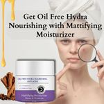 Buy Dermistry Oil Free Hydra Nourishing Mattifying Moisturizer Face Gel | Use Day Night I Pimples Oily Acne Prone Skin I Cinnamon Honey Green Tea Vitamin C Lightweight Non-Greasy Women Men 50 ml - Purplle