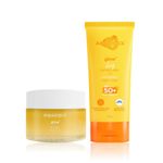 Buy Aqualogica Glow Combo (Glow+ Dewy Sunscreen-50 gm + Glow+ Mousse Night Gel-50 gm) - Purplle