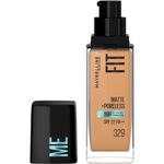 Buy Maybelline New York Fit Me Matte + Poreless Foundation Shade 329 | Natural Matte Finish with 16H Oil Control; Non Comedogenic, Blurs Pores, 30 ml - Purplle
