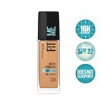 Buy Maybelline New York Fit Me Matte + Poreless Foundation Shade 329 | Natural Matte Finish with 16H Oil Control; Non Comedogenic, Blurs Pores, 30 ml - Purplle