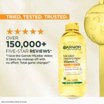 Buy Garnier Vitamin C Micellar Cleansing Water, Gentle Cleanser For Bright Skin, Remove 100% Dirt, 400 ml - Purplle