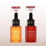 Buy Good Vibes Day & Night Skin Healing Combo | Vitamin C & B3 Skin Glow Face Serum (30 ml) + Rosehip Hydrating Glow Face Serum (30 ml) - Combo of 2 - Purplle