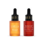 Buy Good Vibes Day & Night Skin Healing Combo | Vitamin C & B3 Skin Glow Face Serum (30 ml) + Rosehip Hydrating Glow Face Serum (30 ml) - Combo of 2 - Purplle